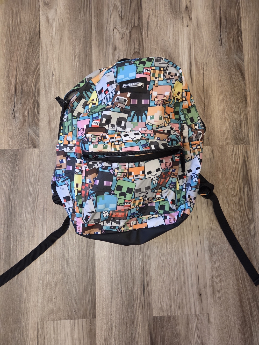 Minecraft Multicolor Pixel Characters Backpack